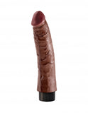 King Cock 7 In Cock Brown Vibrating