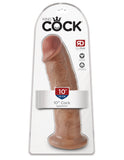 King Cock 10 In Cock Tan