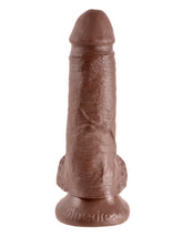 King Cock 7 In Cock W-balls Brown