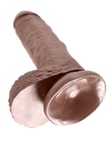King Cock 7 In Cock W-balls Brown