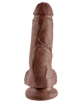 King Cock 8 In Cock W-balls Brown