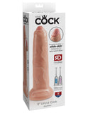 King Cock 9 In Uncut Light