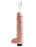 King Cock 10 In Squirting Cock W- Balls Light