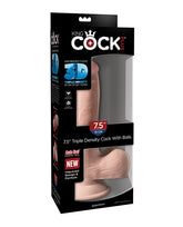 King Cock Plus 7.5 In Triple Density W- Balls Light