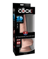 King Cock Plus 8 In Triple Density W- Balls Light