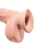 King Cock Plus 9 In Triple Density Cock W- Balls Light