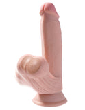 King Cock Plus 7 In Triple Density Cock W- Swinging Balls Light