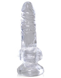 King Cock Clear 4 In Cock W- Balls