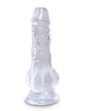 King Cock Clear 5 In Cock W- Balls
