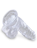 King Cock Clear 5 In Cock W- Balls