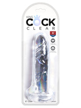 King Cock Clear 6 In Cock W-o Balls