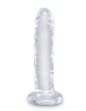 King Cock Clear 6 In Cock W-o Balls