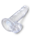 King Cock Clear 7 In Cock W- Balls