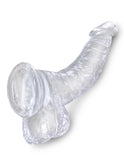 King Cock Clear 7.5 In Cock W- Balls