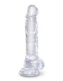 King Cock Clear 8 In Cock W- Balls