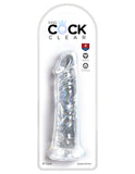 King Cock Clear 8 In Cock W-o Balls