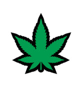 Green Marijuana Leaf Pin