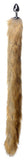 (d) Tailz Extra Long Mink Tail Metal Anal Plug