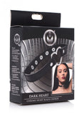 Master Series Dark Heart Chrome Heart Black Choker