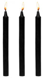 Master Series Dark Drippers Fetish Drip Candle Set Of 3 Black