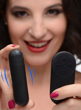 Bang! Vibrating Bullet W/ Remote Control Black