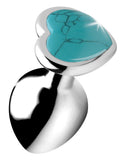 (d) Booty Sparks Gemstones Me Heart Anal Plug Turquoise