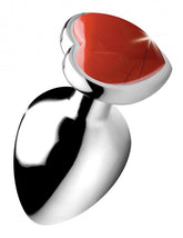 (d) Booty Sparks Gemstones La Heart Anal Plug Red Jasper
