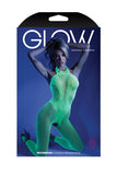 Glow Moonbeam Crotchless Bodystocking Neon Green O/s