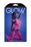 Glow Captivating Bodystocking Set Neon Pink O/s