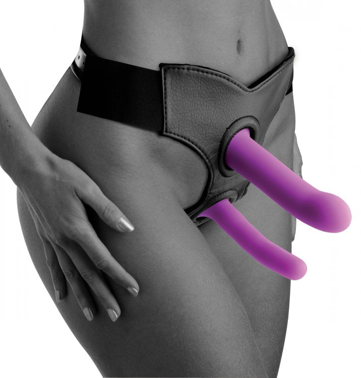 (d) Strap U Silicone G Spot Du Dildo Set