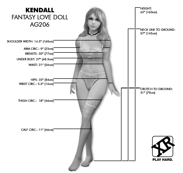 (special Order) Kendall Fantasy Female Love Doll (w/ Retail Box)