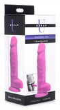 Strap U Power Pecker 7in Dildo Silicone W/ Balls Pink