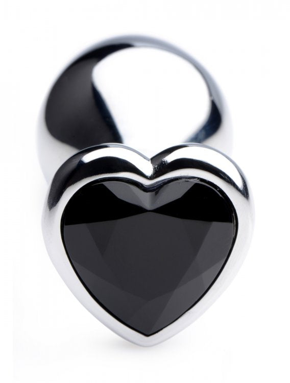 Booty Sparks Black Heart Gem Anal Plug Medium