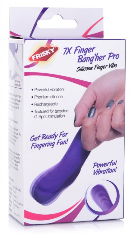 Frisky 7x Finger Bang'her Pro Finger Vibe Purple