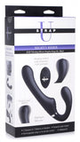 Strap U Mighty Rider 10x Vibrating Strapless Strap-on Black