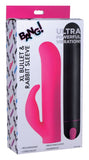 Bang! Xl Bullet & Rabbit Silicone Sleeve Pink