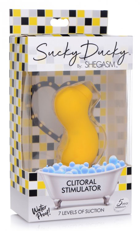 Inmi Shegasm Sucky Duck Clitoral Stimulator Yellow