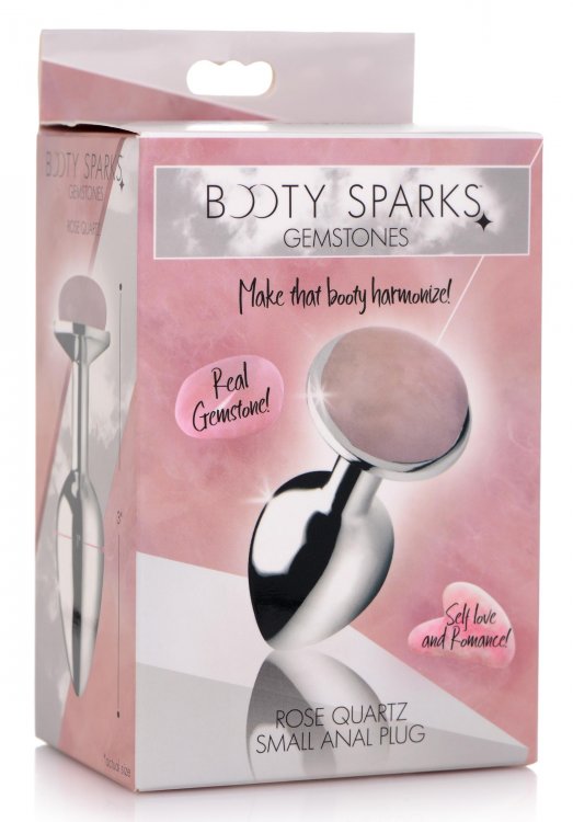 (d) Booty Sparks Gemstones Sm Anal Plug Rose Quartz