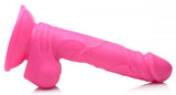 Pop 6.5in Dildo W/ Balls Pink