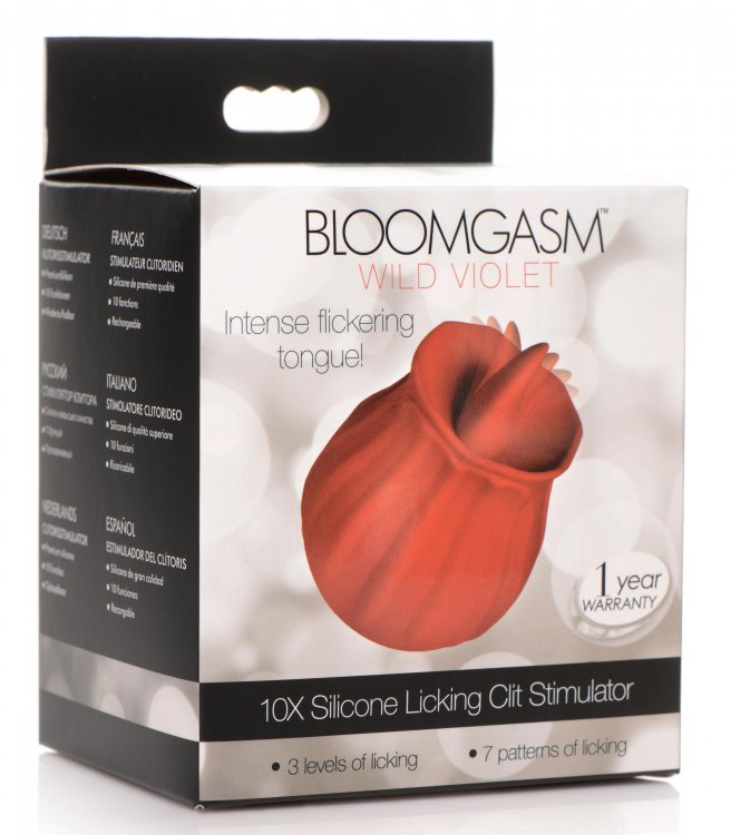 Bloomgasm Wild Violet 10x Licking Stimulator Red