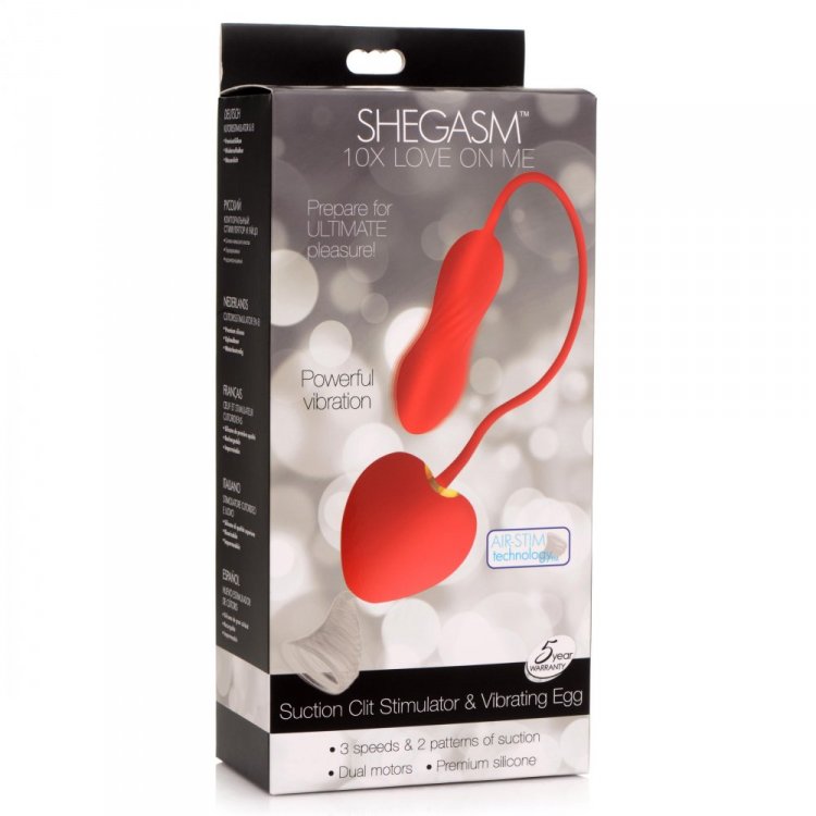 Shegasm 10x Love On Me Suction Clit Stim & Egg