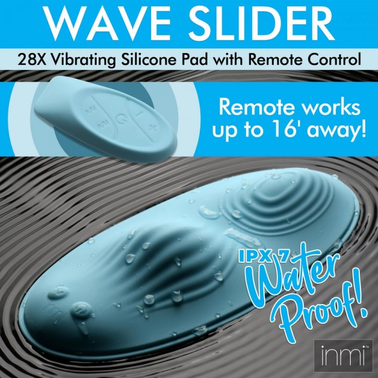 Inmi Wave Slider 28x Vibrating Silicone Pad W/ Remote