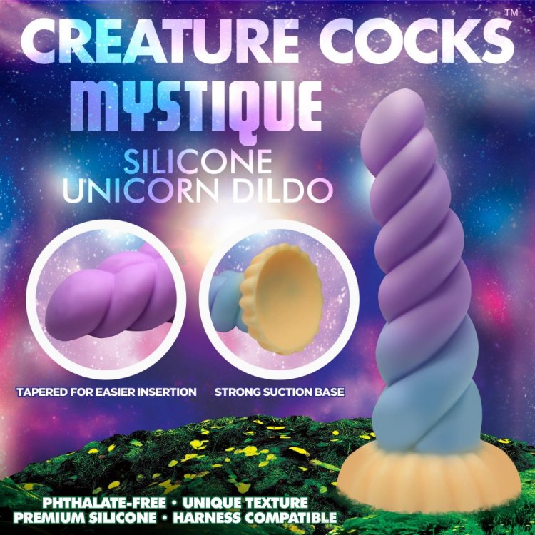 Creature Cocks Mystique Unicorn Silicone Dildo