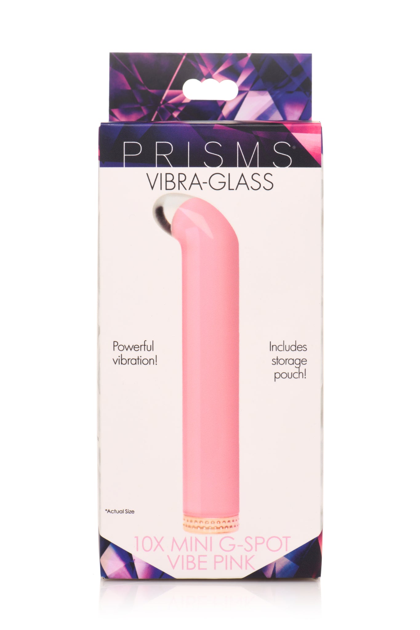 Prisms Vibra-glass 10x G-spot Vibe Pink