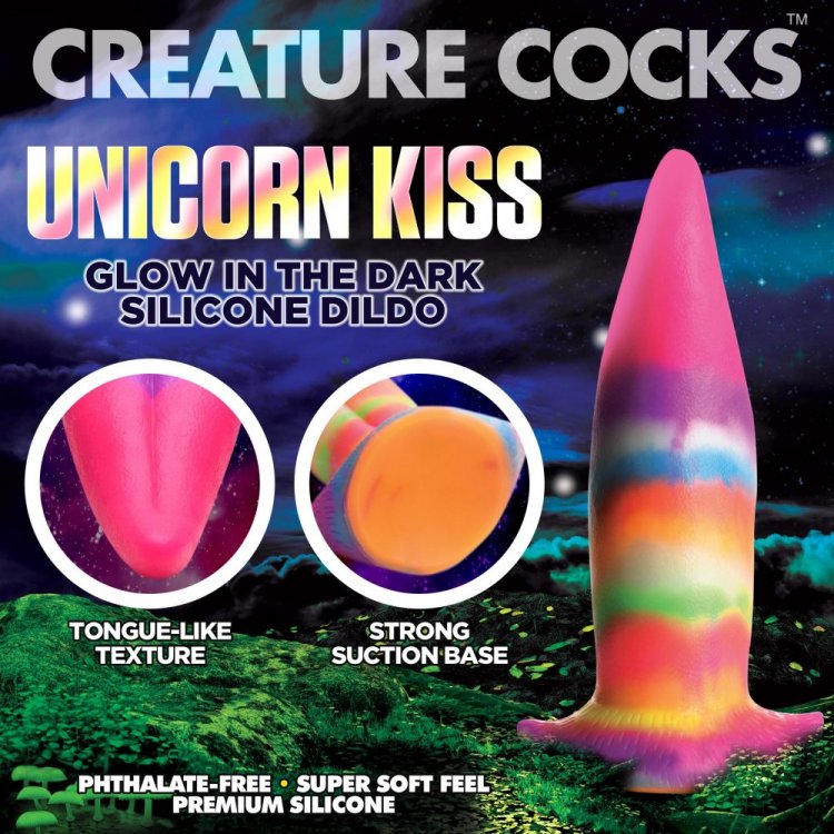 Creature Cocks Unicorn Kiss Glow In The Dark Tongue