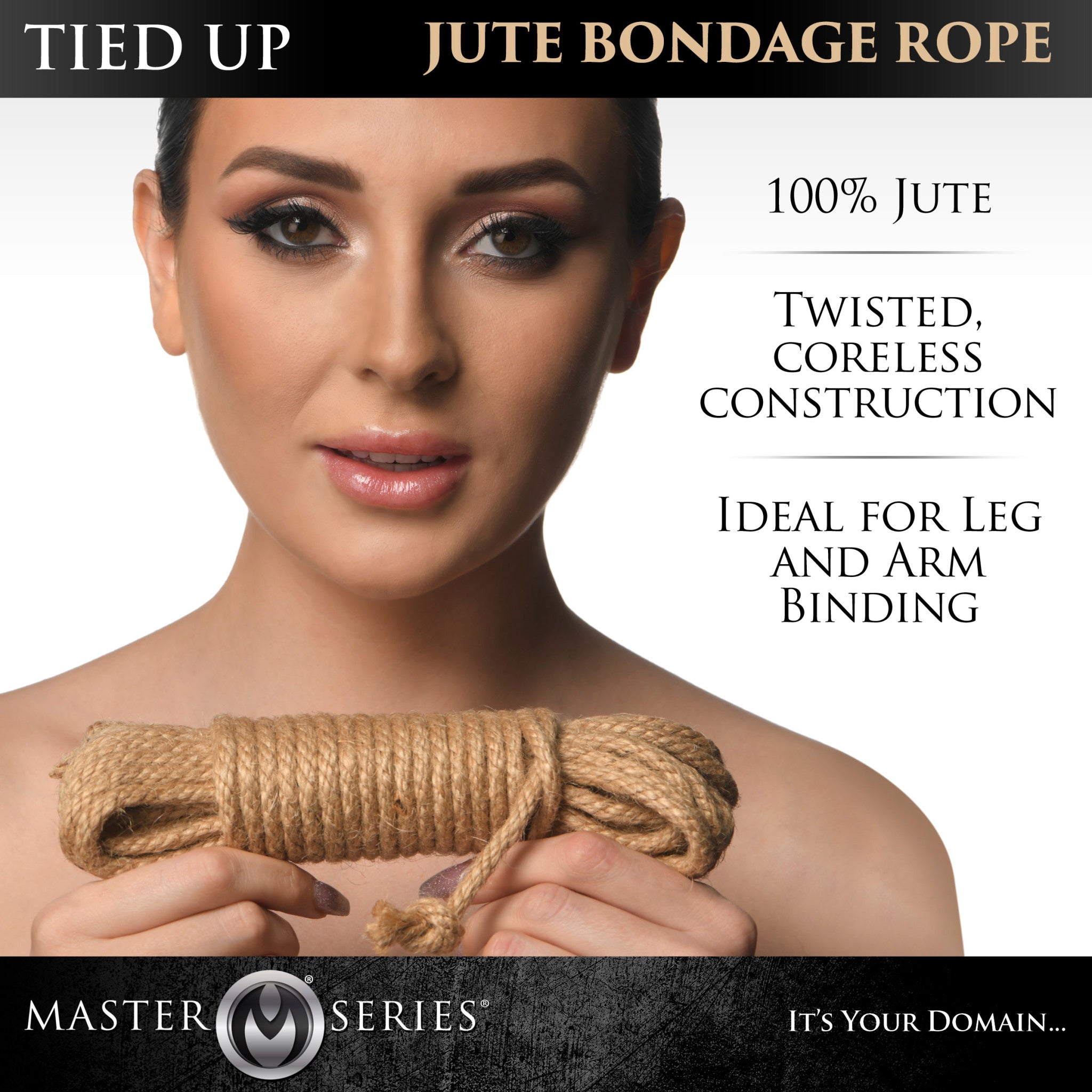 Master Series Tied Up Jute Bondage Rope 50ft