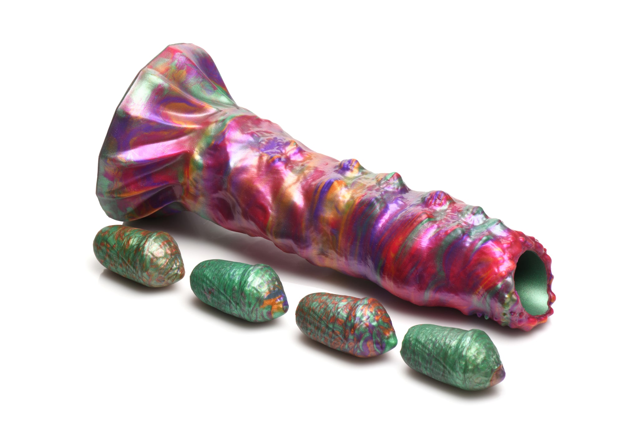 Creature Cocks Larva Silicone Ovipositor Dildo W/ Eggs (out Mid Sep)