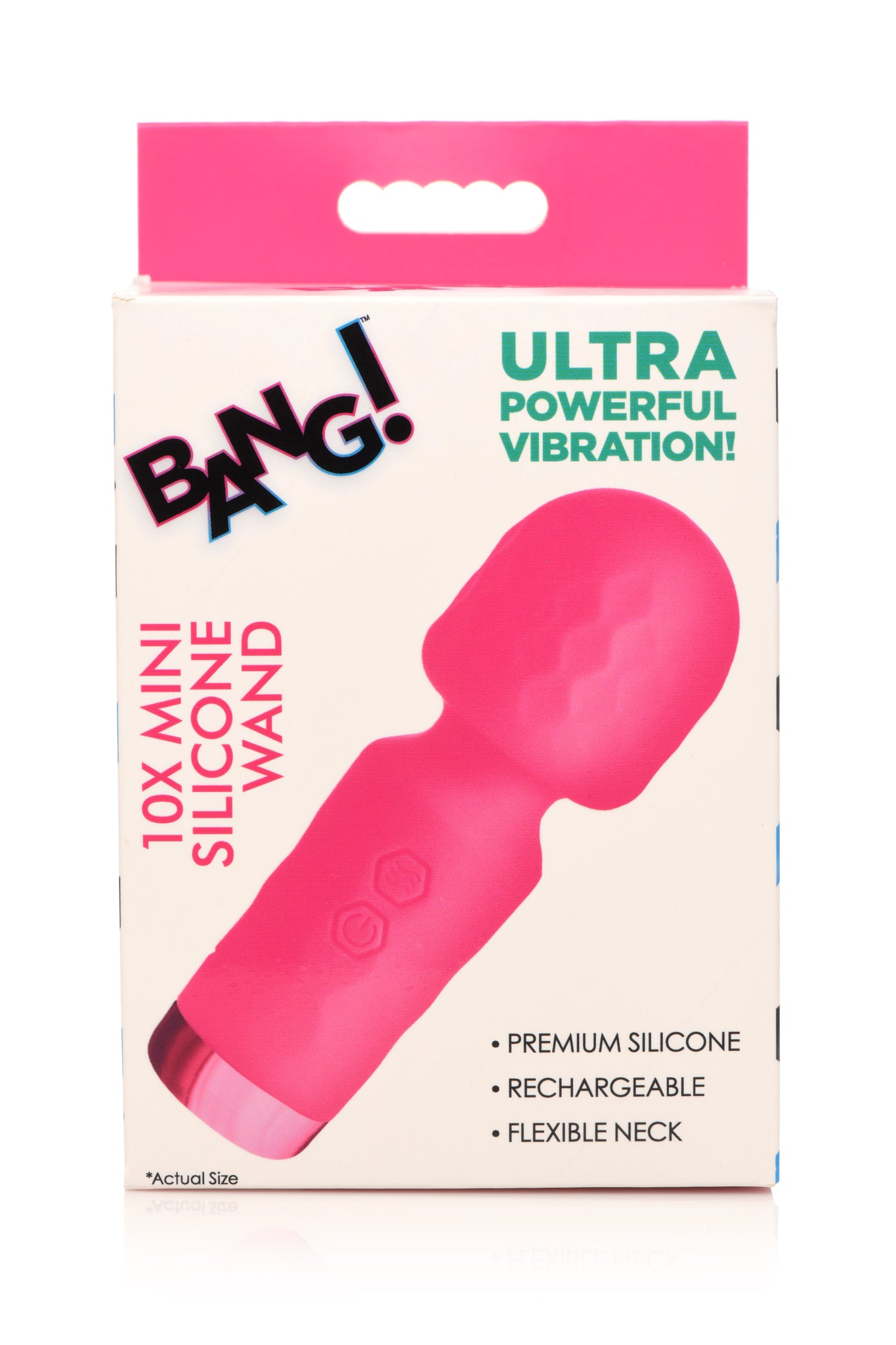 Bang! 10x Mini Silicone Wand Pink