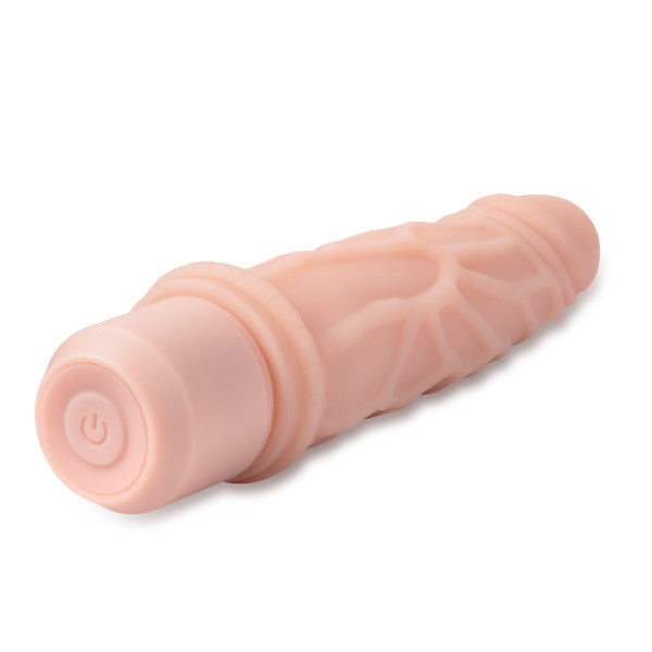 Dr. Skin Silicone Dr. Robert 7 In Vibrating Dildo Beige