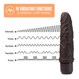 Dr. Skin Silicone Dr. Robert 7 In Vibrating Dildo Brown